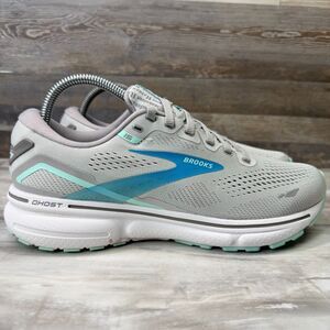 Brooks Ghost 15 Women's Size 9 Gray Blue Running Shoes Sneakers 1203801B085